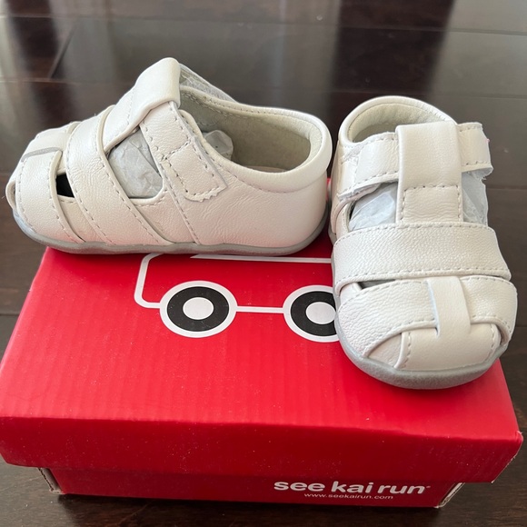 See Kai Run Brook III Sandal White Size 3M - New in box - Picture 3 of 6